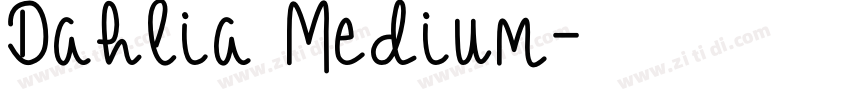 Dahlia Medium字体转换